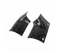 MKVAXR Une paire d'autocollants de voiture noirs ABS, armure de carrosserie de capot avant latéral, couverture de capot extérieur, for Jeep, for Wrangler JL JLU 2018 2019 Grille de radiateur