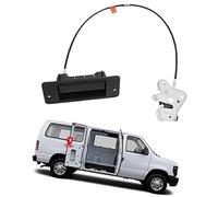MKVAXR Unité de déverrouillage du coffre automobile Poignée de porte latérale droite, for Ford, for E150 E250 E350 Econoline Van Super Duty 1992-2009 Rh passager charnière gauche 40 verrou inférieur