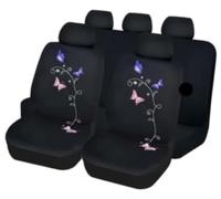 MKVAXR Voiture, pour siè pour ge, housse universelle, pour housses | avec accessoires de broderie papillon, intérieur pour femme, pour la plupart des SUV, camions, vans, banc de protection