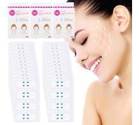 MKVZIYE 120 Pièces Face Lift Tape, Autocollant Lifting Visage, Patch Lifting Visage, Face Lift Patch, Tape Face Lift, Patchs de Levage de Visage Invisibles,V-Forme Face Lift Bande Maquillage Face