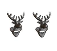 MKWGZPGW 2 Pièces Décapsuleur Mural, Décapsuleur en Fonte Rustique Vintage, Convient pour Bière, Les Bouteilles Boisson, Cadeau Fantaisie,Deer Head