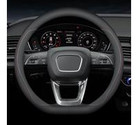 MKWGZPGW Couvre Volant Voiture pour Audi Q2 2020-2023-pr, Respirant Cuir Couvre Volant, Housse Volant Voiture, Universal Größe 37-38cm Accessoires,D-D