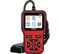 MKWGZPGW OBD2 Diagnostic Valise pour Dacia Dokker Dokker Stepway Dokker Electric, V500 Scanner Universel Lecteur Code Voiture, Outil Diagnostic pour Tous Les protocoles OBDII,Red