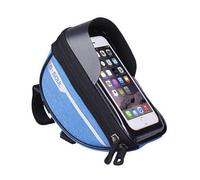 MKWGZPGW Sacoche Guidon Vélo pour Bianchi Impulso Allroad Impulso Comp Impulso DAMA 105, Support Téléphone Etanche, Ecran Tactile, Sacoche Guidon Cyclisme, sous 7 Pouces,Blue