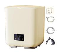 MKYOKO Machine A Laver Portable, Petite Lave-Linges, pour VêTements de BéBé, Appartement, Dortoir, Camping, Blanchisserie de Voyage RV, Facile à Transporter (Color : Bianco)