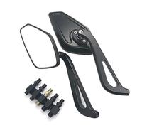 MKYOKO Rétroviseur Latéral De Moto en Alliage D'aluminium Et Verre Blanc 8 10 Mm pour Z650 Z750 Z800