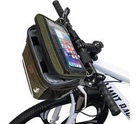 MKYRLX Sacoche Vélo 5L Imperméable, Sac Guidon avec Support Téléphone Étanche, Compartiment Isotherme pour Repas, Bandoulière Amovible, Idéal Cyclisme, Travail