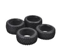 Mkytkv Pneus en Caoutchouc RC Compatible avec Tamiya pour DT02 DT03 TT02B pour Top pour Force DF03 DB01 TRF503 TD4 1/10 Voiture Tout-Terrain RC Buggy Pneu Avant/arrière