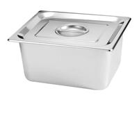 MKYYIOED Boîte à Déjeuner En Acier Inoxydable Plat de service rectangulaire en acier inoxydable avec couvercle for buffet