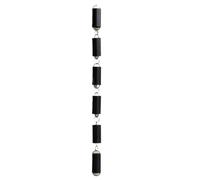 MKYYIOED Chaine De Pluie Chaîne de Pluie au Design élégant, Le Remplacement du Bec Descente décoratif crée Un Son apaisant(Black Bamboo 6PCS)