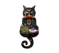 MKYYIOED Etagere Murale Étagère Flottante en Bois for Chat, Phase de Lune | Support en cristal de Chakra, présentoir en pierre, décoration murale, décorations for la maison de sorcière(Style 3)