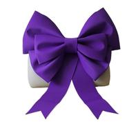 MKYYIOED Grand Nœud Guirlande de Grands nœuds Violets en Papier Mousse, 2 pièces, for Coquette d'anniversaire, Papillon, Mariage, fête prénuptiale, arrière-Plan Photo(Color1,Width 50CM)