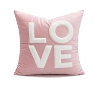 MKYYIOED Housse Coussin Lot de 2 Housses Coussin Modernes en Forme cœur Rose, 45 x cm, Peluche Courte, décoration for la Maison(Color 2 (45x45cm))