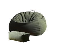 MKYYIOED Housse Pouf Corduroy Big Bean Bag Cover | Pas de remplissage à l'intérieur ! Vous devez acheter du remplissage vous-même !】(2in1-CD-dark green)