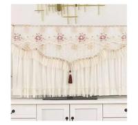 MKYYIOED Housse Protection Pour Tv Pink Tassel Lace TV Cover Soft And Breathable Chiffon Television Protective Wall Mounted Vertical Universal Hood(Color24,60x Height 90cm)