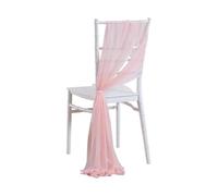 MKYYIOED Lot de 10/50 Ceintures Chaise en Mousseline Brillante 17 x 250 cm, Housses Mariage Gaze, Ruban, décoration d'allée fête(Light Pink,50pcs)