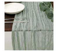 MKYYIOED Lot de 5/10/20 Ceintures Chaise en étamine Rustique avec nœud Papillon for décoration Mariage, Banquet, fête, d'hôtel, Maison(Sage Green,90x300cm,5 pcs)