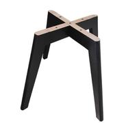 MKYYIOED Pied de Meuble Bois Solid Wood Chair Legs 360° Rotatable Stable Sturdy Effective Floor-Standing Replacement Base(Bright Gold)