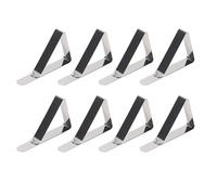 MKYYIOED Pince Nappe Pince à Nappe en Acier Inoxydable, Porte-Couvercle de Pique-Nique, Clips Stables for Restaurant Fixe(SLIVER8Pcs)
