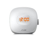 Muse ML-198 Cr Blanc Radio-réveil bibliothèque