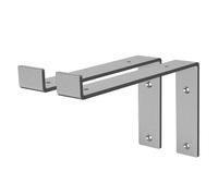 ML-Design 2 pièces support d'étagère 25x4x14,5 cm industriel, métal, 10 pouces support d'étagère, équerre d'étagère industrielle,