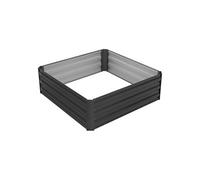 ML-Design 2x Lit de Jardin Surélevé en Métal, 90x90x30 cm, 240L, Anthracite
