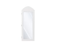ML-Design Armoire à Bijoux Blanc, Armoire Murale avec Miroir et Nombreux Compartiments, Blanc