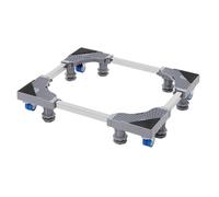 ML-Design Base Réglable, Mobile pour Machine à Laver, avec 8 Pieds et 4 Roulettes, Largeur 43-66cm, Hauteur 10-13cm, Charge 350 kg,