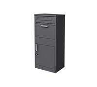 ML-Design Boîte aux Lettres pour Colis en Acier Galvanisé, Anthracite, 50x112x37cm, Sur