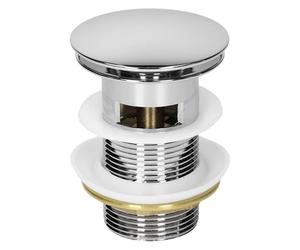 ML-Design Bonde de Lavabo Pop Up Garniture Vidage Universel pour Vasques Lave-Mains Évier avec Trop-Plein Bouchon de Vidange Laiton Chromé Vanne Moderne Click Clack Montage sans Outil Salle de Bain