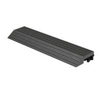 ML-Design Bordure de Finition WPC Droite Anthracite pour Dalles de Sol Clipsable, 30x2x7,5 cm, Aspect Bois, Plinthe Elément de Terminaison, Bords de Carreaux Antidérapantes, Bande Lame Profilé
