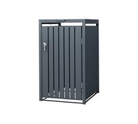 ML-Design Box pour 1 Poubelle, 240L, 68x80x116,3 cm, en Acier, Anthracite, Résistant aux