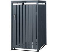 ML-Design Box pour 1 poubelle 240 L en acier Anthracite 68x80x116,3 cm