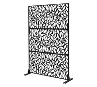 ML-Design Brise-Vue Métallique Firenze 120x180cm en Acier, Modèle Autoportant à 3 Panneaux Extensible avec Supports, Paravent Décoratif Élégant, Résistant aux Intempéries pour Jardin, Balcon, Terrasse