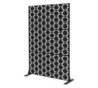 ML-Design Brise-Vue Métallique Milano 120x180cm en Acier, Modèle Autoportant à 3 Panneaux Extensible avec Supports, Paravent Décoratif Élégant, Résistant aux Intempéries pour Jardin, Balcon, Terrasse