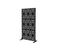 ML-Design Brise-Vue Métallique Torino 90x180cm en Acier, Modèle Autoportant à 3 Panneaux Extensible avec Supports, Paravent Décoratif Élégant, Résistant aux Intempéries pour Jardin, Balcon, Terrasse