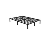 ML-Design Cadre de lit en acier 140×200 cm – Sommier à lattes – Noir