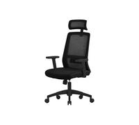 ML-Design Chaise de Bureau Ergonomique, Noir, Mesh, avec Appui-Tête Réglable, Accoudoirs, Soutien Lombaire, Fonction Bascule, Pivotante avec roulettes, Chaise d'Ordinateur Fauteuil de Gaming