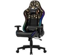 LED Gaming Chair Chaise de bureau Chaise pivotante Réglable Bluetoothboxes