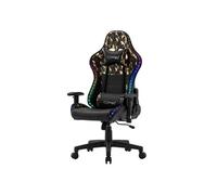 LED Gaming Chair Chaise de bureau Chaise pivotante Réglable Bluetoothboxes