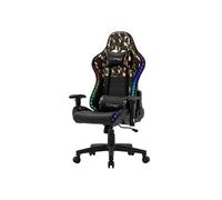 LED Gaming Chair Chaise de bureau Chaise pivotante Réglable Bluetoothboxes