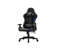 ML-Design Chaise de Jeu avec LED RGB, Haut-Parleurs Bluetooth, Noir, Similicuir, Chaise de