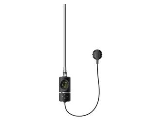 ML-Design Élément Chauffant Noir 1200W avec Thermostat et Affichage Digital, Résistance Électronique, Fonction Minuterie, Régulateur de Température, Thermoplongeur Électrique Radiateur Salle de Bain