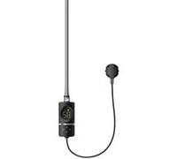 ML-Design Élément Chauffant Noir 900W avec Thermostat et Affichage Digital, Résistance Chrom