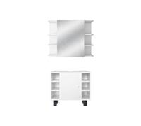 ML-Design Ensemble de Meubles de Salle de Bain 2 Pièces, avec Armoire sous Vasque et