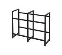 ML-Design Étagère pour Caisses de Boissons 4 Caisses, 91x31x75,5 cm, Acier, Indépendante, Étagère sur Pieds pour Caisses de Boissons, Support Rangement de Bouteilles, Ideal pour Garage/Cave/Magasin