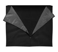 ML-Design Housse d'Étagère à Bois de Cheminée, 185L x 125H cm, Noir, Résistant aux Intempéries, Polyester avec Revêtement PVC, Bâche de Protection Étagère à Bois de Chauffage, Couverture de Pluie Noir