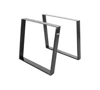 ML-Design Jeu 2x Pieds de Table 80GRAD Inclinaison, 75x72 cm, Design Industriel-Vintage,