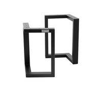 ML-Design Jeu 2x Pieds de Table ARROW, Forme de V, Noir, 38x43 cm, Métal, Design