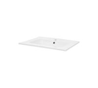 ML-Design Lavabo en Céramique Blanc, 61x16,5x46 cm, Rectangulaire, Vasque à Poser Moderne,